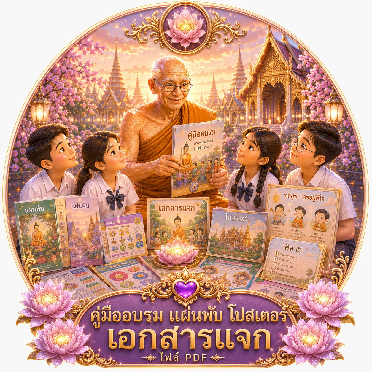 คู่มือ แผ่นพับ โปสเตอร์